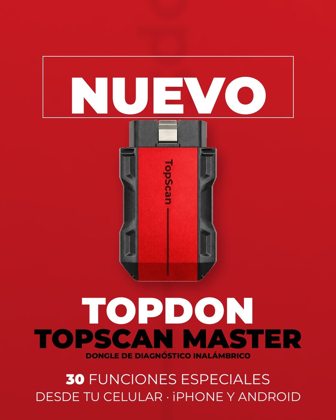 NUEVO TOPDON TopScan Master Red 2027 - 30 funciones especiales