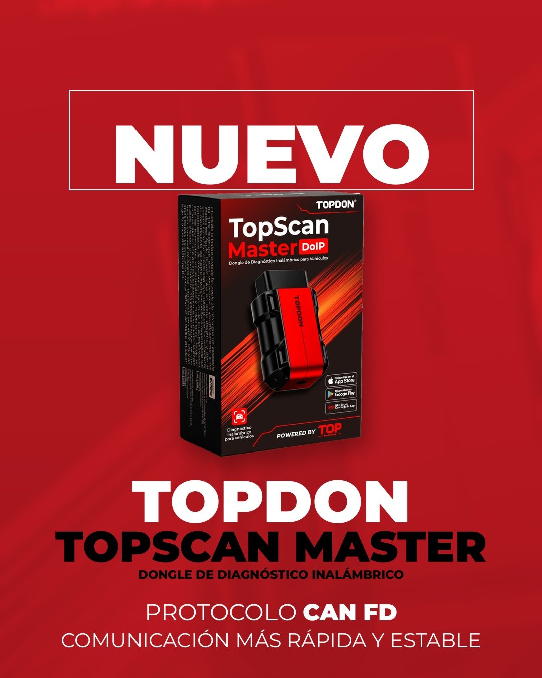 NUEVO TOPDON TopScan Master Red 2027 - Protocolo CAN FD