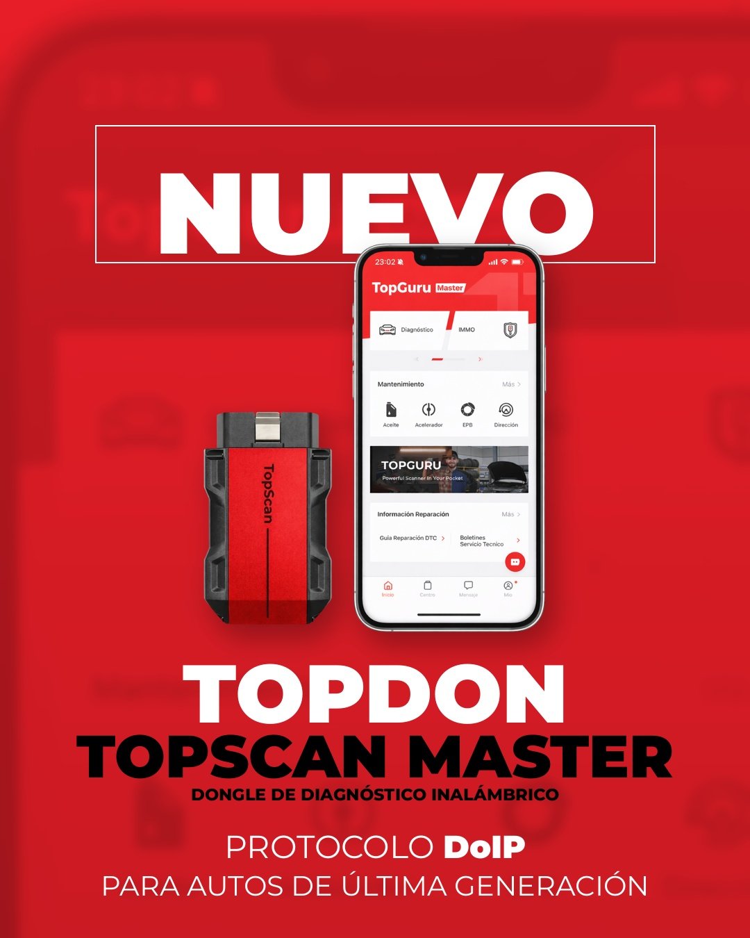 NUEVO TOPDON TopScan Master Red 2027 - Protocolo DoIP